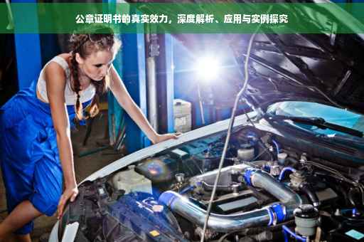公章证明书的真实效力，深度解析、应用与实例探究