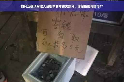 如何正确填写收入证明中的年终奖部分，详细指南与技巧??