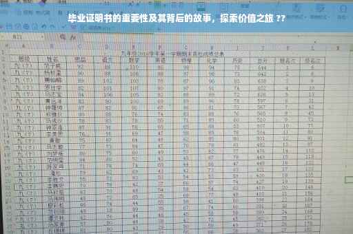 毕业证明书的重要性及其背后的故事，探索价值之旅 ??