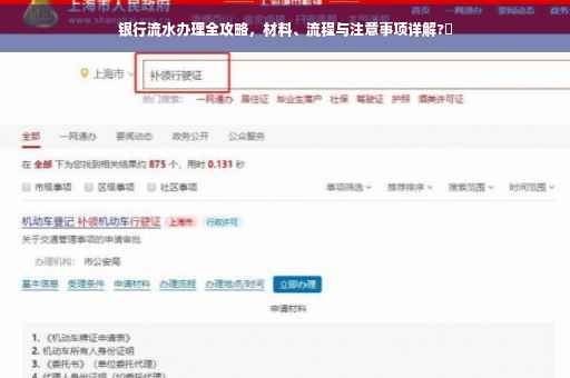 银行流水办理全攻略，材料、流程与注意事项详解?✨
