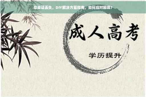 毕业证丢失，DIY解决方案指南，如何应对困境？