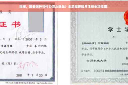 揭秘，哪些银行可代办流水账单？全流程详解与注意事项指南！