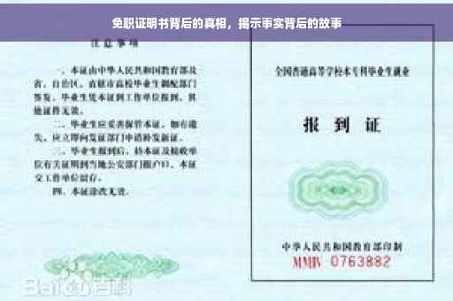 免职证明书背后的真相，揭示事实背后的故事