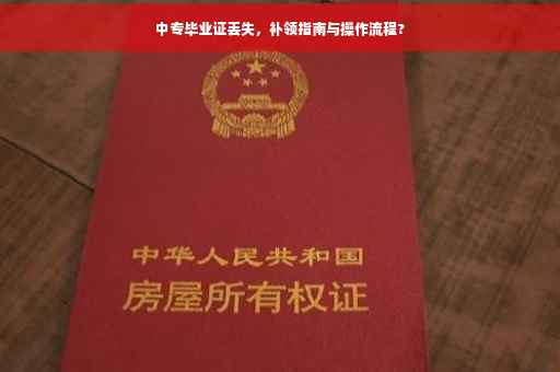 中专毕业证丢失，补领指南与操作流程?