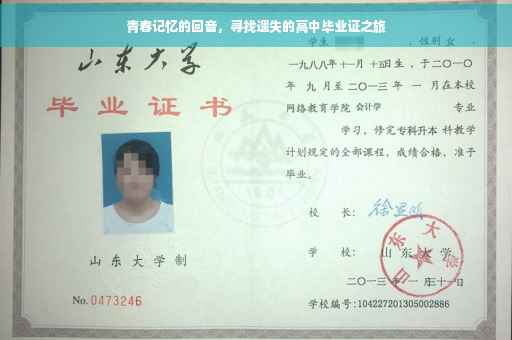 青春记忆的回音，寻找遗失的高中毕业证之旅