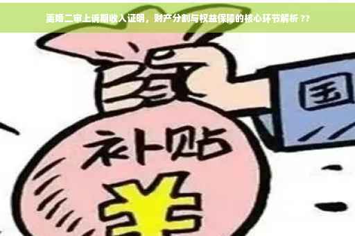 离婚二审上诉期收入证明，财产分割与权益保障的核心环节解析 ??