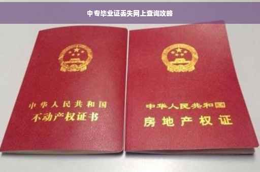 中专毕业证丢失网上查询攻略