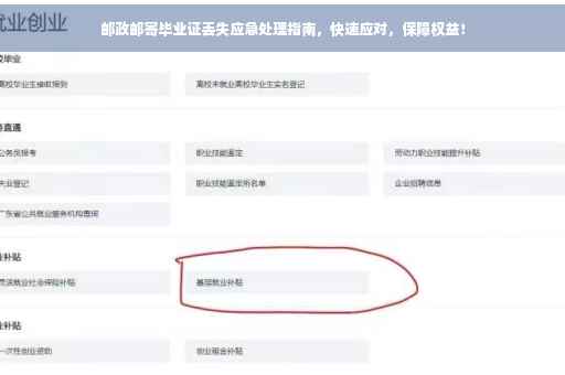 邮政邮寄毕业证丢失应急处理指南，快速应对，保障权益！