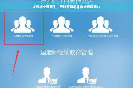 大专毕业证丢失，应对策略与补救措施指南??
