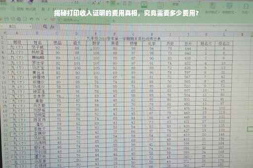 揭秘打印收入证明的费用真相，究竟需要多少费用？