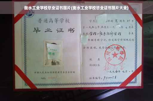 衡水工业学校毕业证书图片(衡水工业学校毕业证书图片大全)
