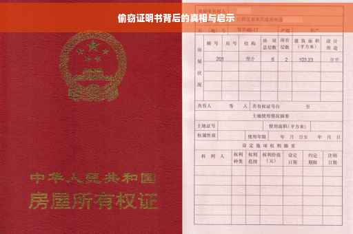 偷窃证明书背后的真相与启示