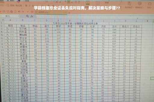 学籍档案毕业证丢失应对指南，解决策略与步骤??