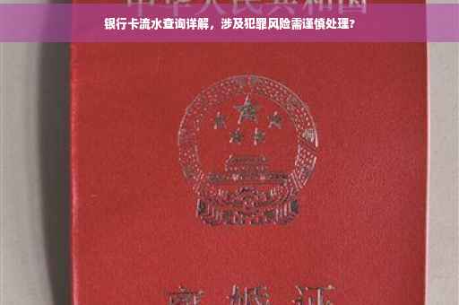 银行卡流水查询详解，涉及犯罪风险需谨慎处理?