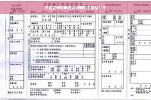 如何妥善办理收入证明和工资条？?✨
