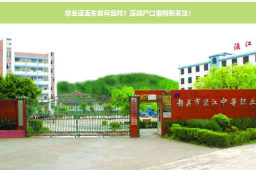 毕业证丢失如何应对？深圳户口需特别关注！