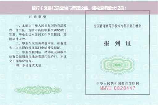 银行卡交易记录查询与管理攻略，轻松查看流水记录！