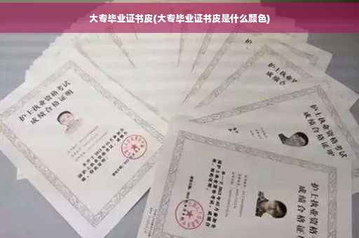大专毕业证书皮(大专毕业证书皮是什么颜色)