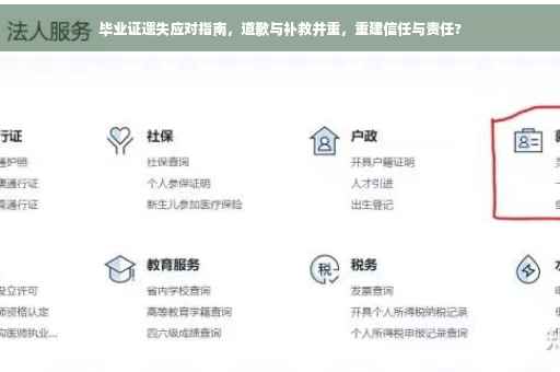 毕业证遗失应对指南，道歉与补救并重，重建信任与责任?