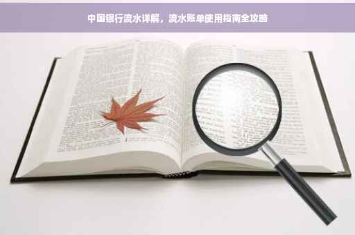 中国银行流水详解，流水账单使用指南全攻略