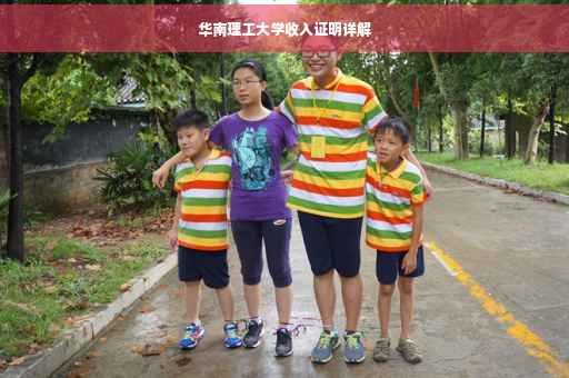 华南理工大学收入证明详解