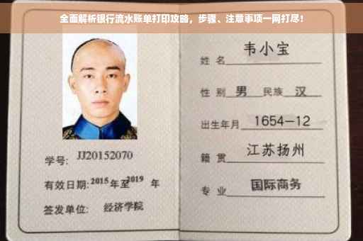 全面解析银行流水账单打印攻略，步骤、注意事项一网打尽！