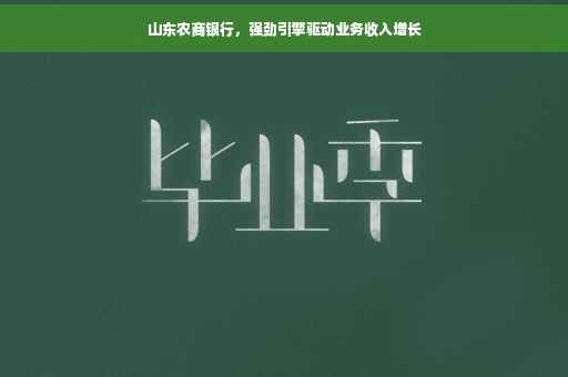 山东农商银行，强劲引擎驱动业务收入增长