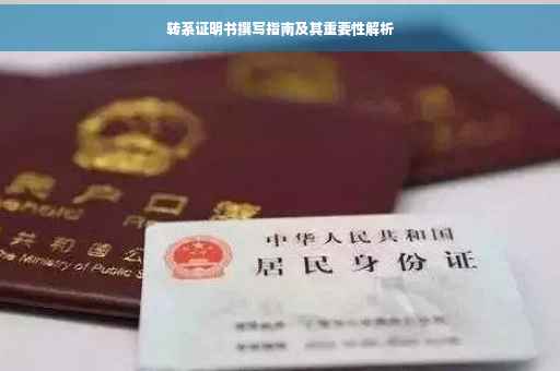 转系证明书撰写指南及其重要性解析