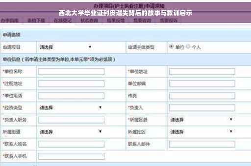西北大学毕业证封皮遗失背后的故事与教训启示 西北大学毕业证封皮遗失背后的故事与教训启示