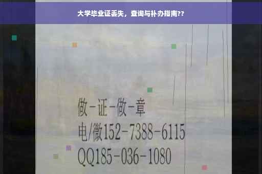 大学毕业证丢失，查询与补办指南??