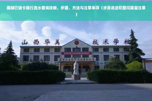 揭秘已销卡银行流水查询攻略，步骤、方法与注意事项（涉及违法犯罪问题需注意）