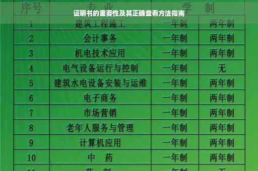 证明书的重要性及其正确查看方法指南