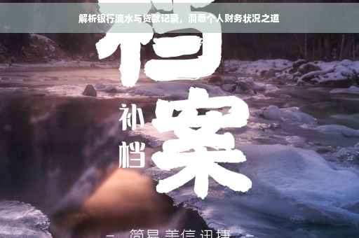 解析银行流水与贷款记录，洞悉个人财务状况之道