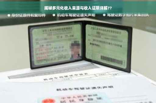 揭秘多元化收入来源与收入证明详解??