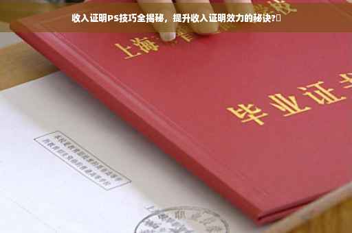 收入证明PS技巧全揭秘，提升收入证明效力的秘诀?✨