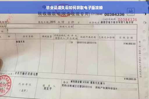 毕业证遗失后如何获取电子版攻略