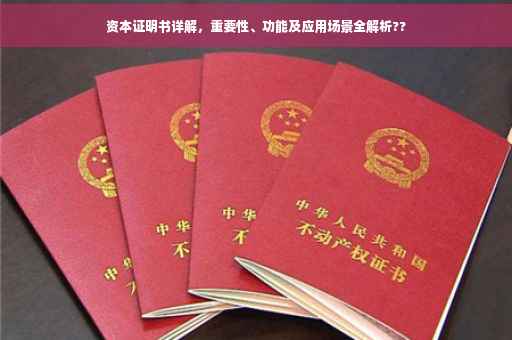 资本证明书详解，重要性、功能及应用场景全解析??