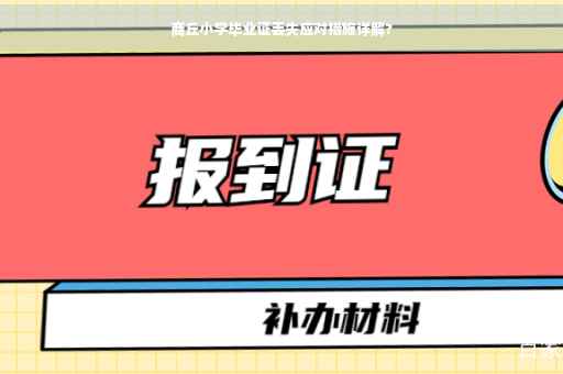 商丘小学毕业证丢失应对措施详解?
