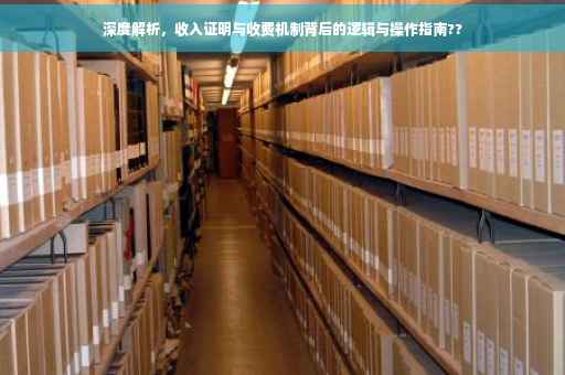 深度解析，收入证明与收费机制背后的逻辑与操作指南??