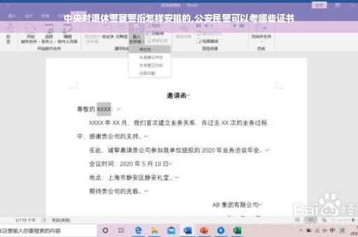 中央对退休警察警衔怎样安排的,公安民警可以考哪些证书