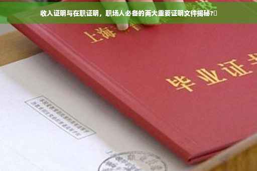 收入证明与在职证明，职场人必备的两大重要证明文件揭秘?✨