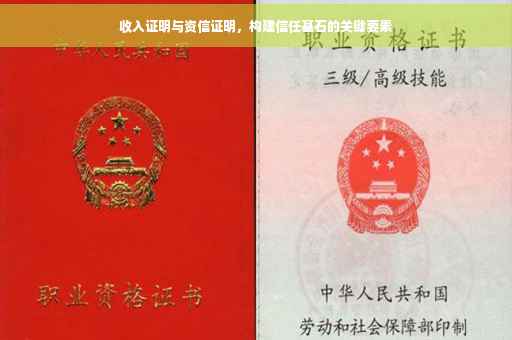 收入证明与资信证明，构建信任基石的关键要素