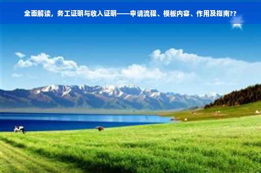 全面解读，务工证明与收入证明——申请流程、模板内容、作用及指南??