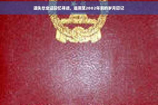 遗失毕业证回忆寻迹，追溯至2002年前的岁月印记