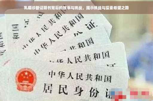 乳癌诊断证明书背后的故事与挑战，揭示挑战与探索希望之路