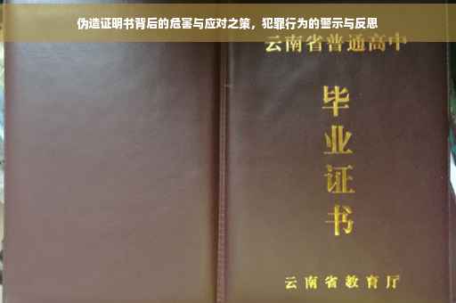 伪造证明书背后的危害与应对之策，犯罪行为的警示与反思