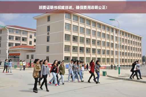 班费证明书权威详述，确保费用透明公正！