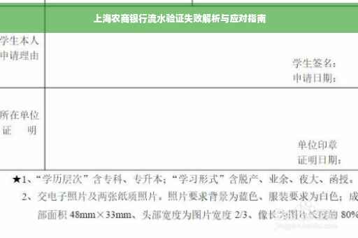 上海农商银行流水验证失败解析与应对指南