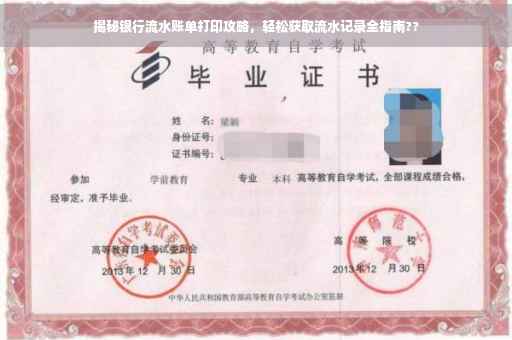 揭秘银行流水账单打印攻略，轻松获取流水记录全指南??