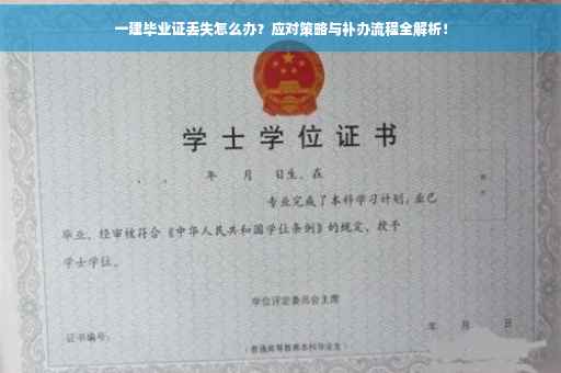 一建毕业证丢失怎么办？应对策略与补办流程全解析！